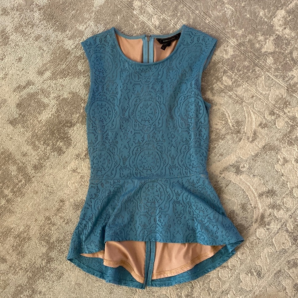 BCBG maxazria peplum top